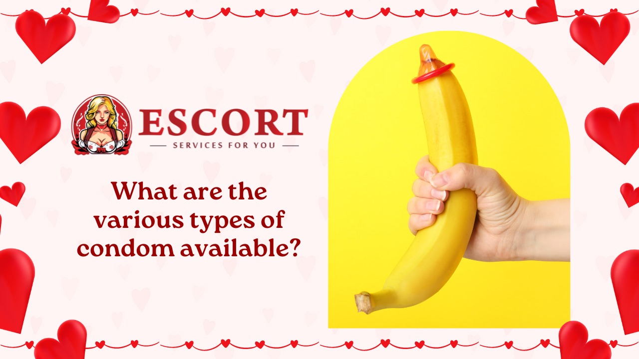 What are the various types of condom available?